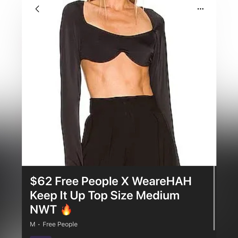 Free People X WeareHAH
Keep It Up Top Black Medium
NWT - Picture 6 of 7